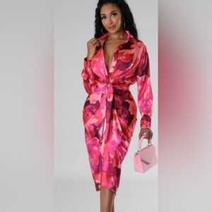 Button up dress (brand new )
